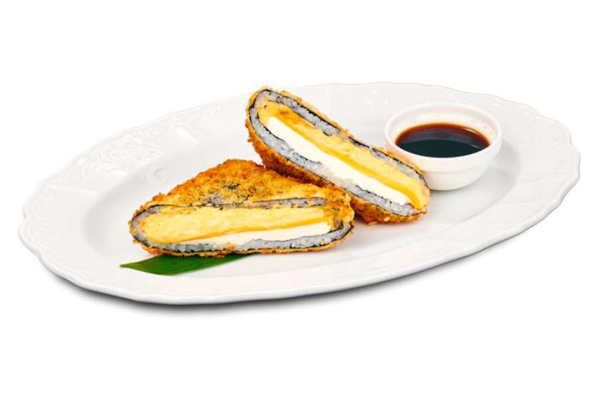 Sushi kanapka trzy sery