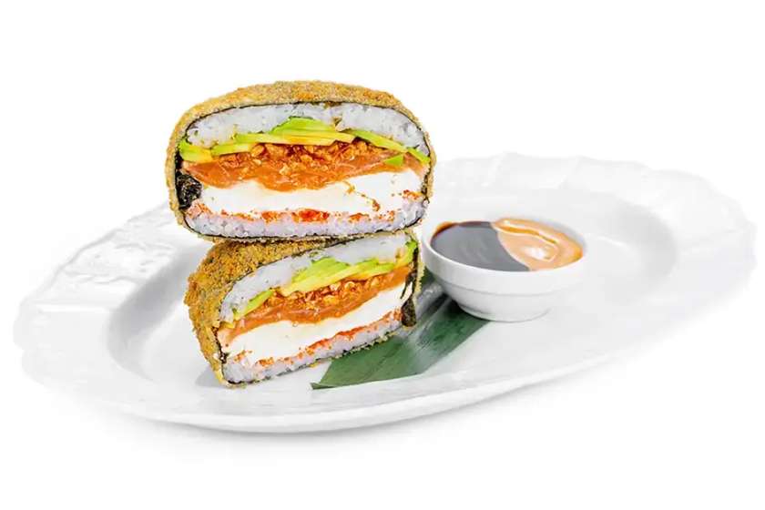 Sushi Burger z łososiem