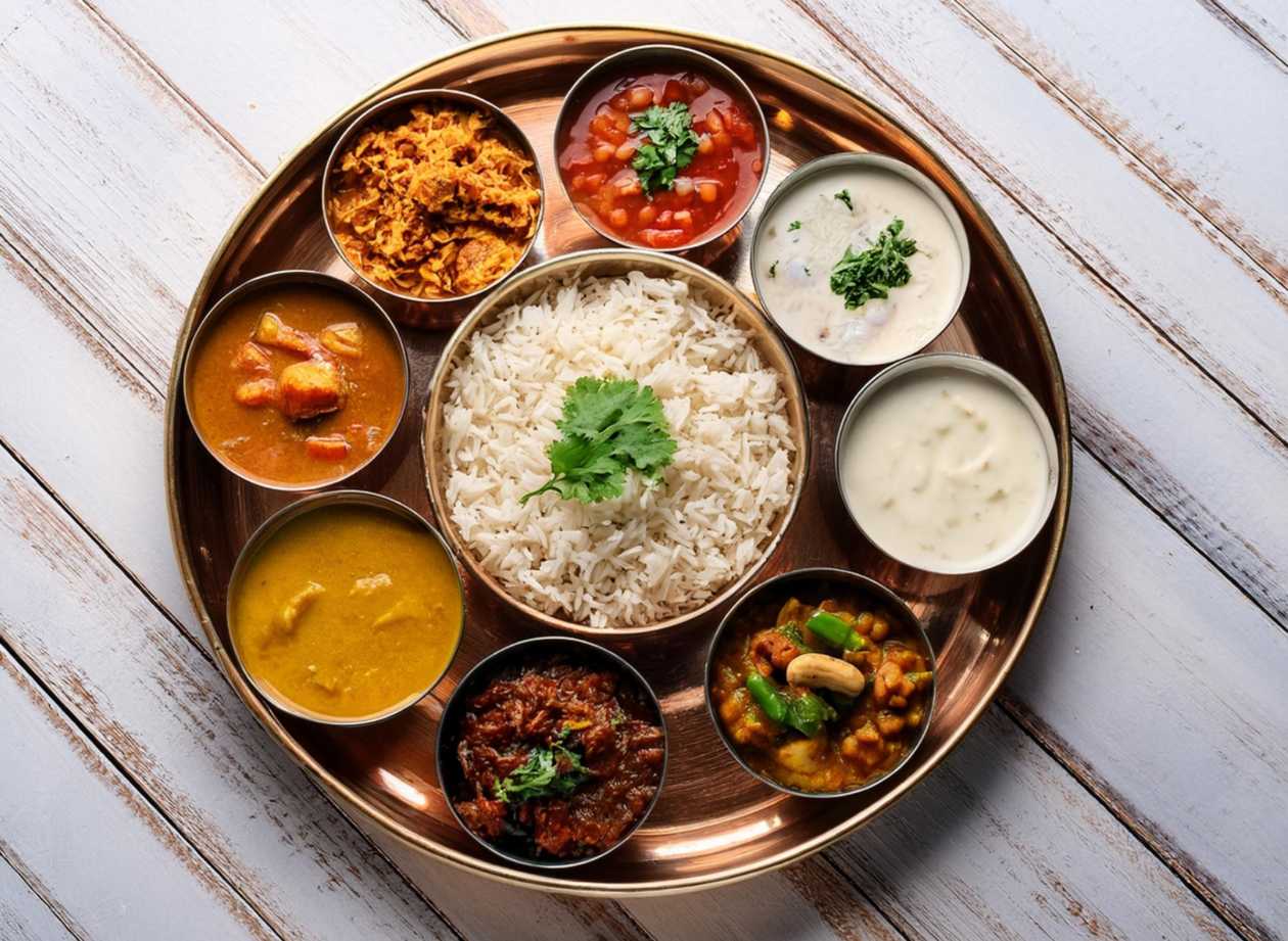 15. Chicken Thali