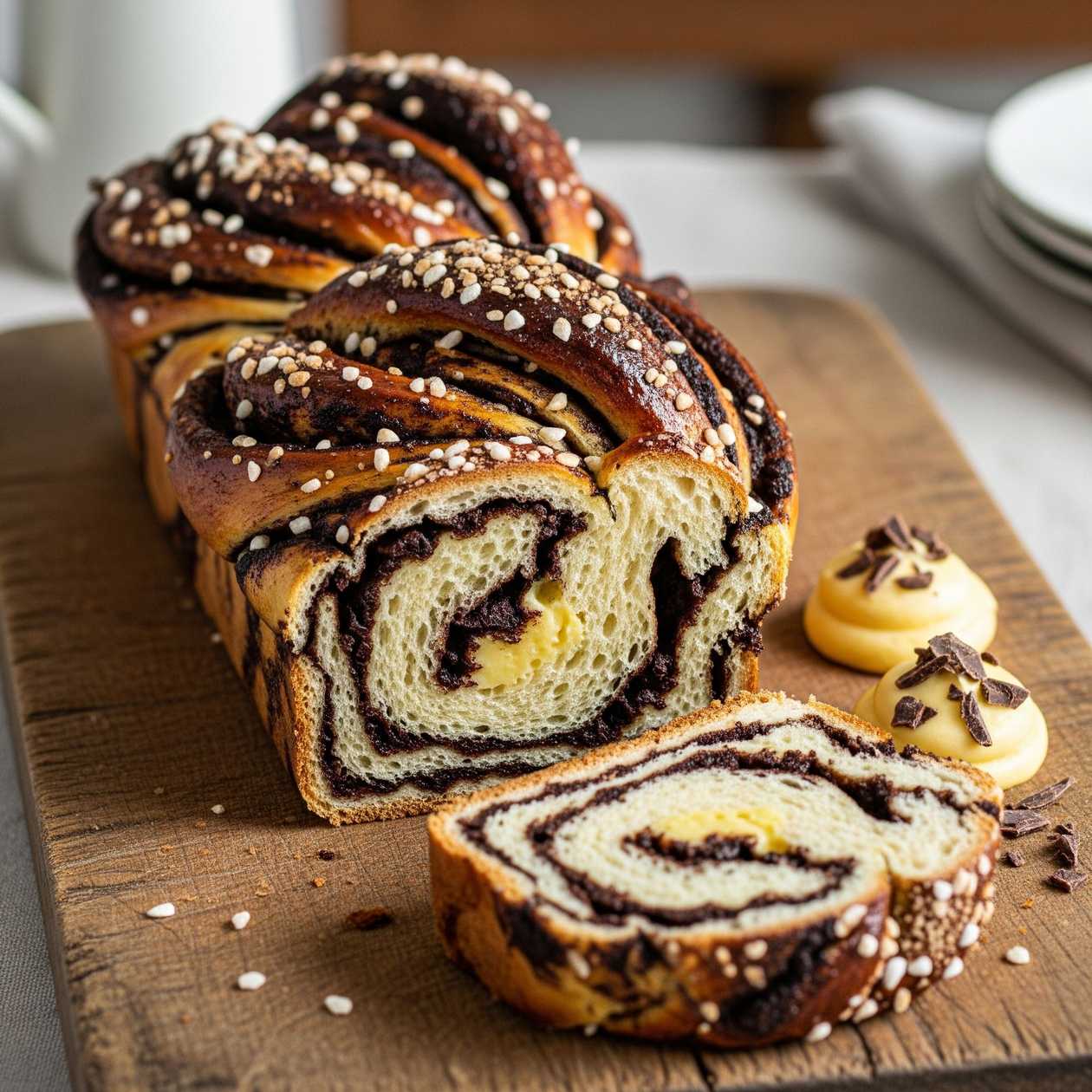 Babka Chocolate com Creme Pasteleiro