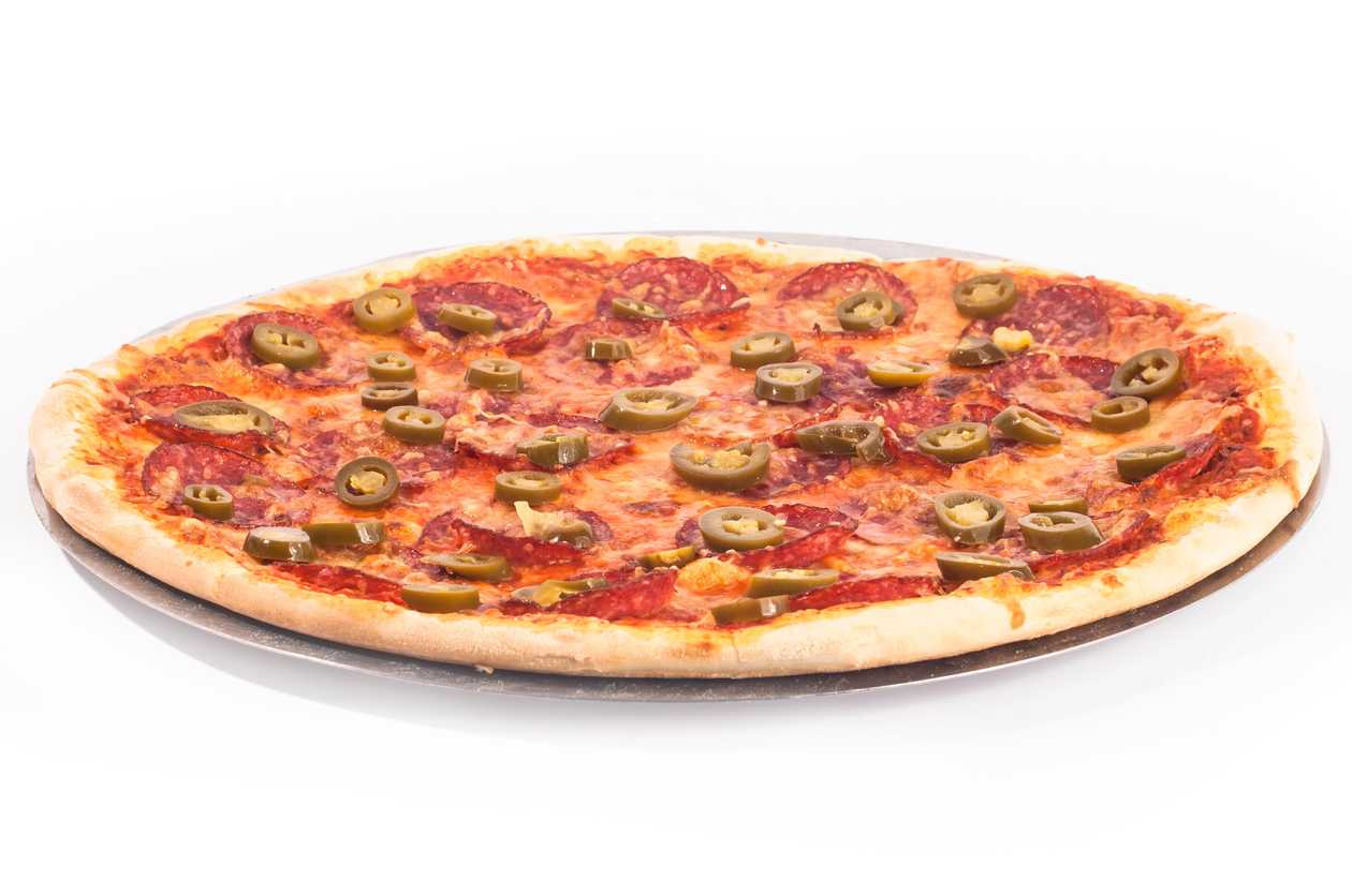 Salámová "HNED" pizza 33cm
