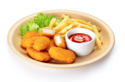 Nuggets de Frango no Prato