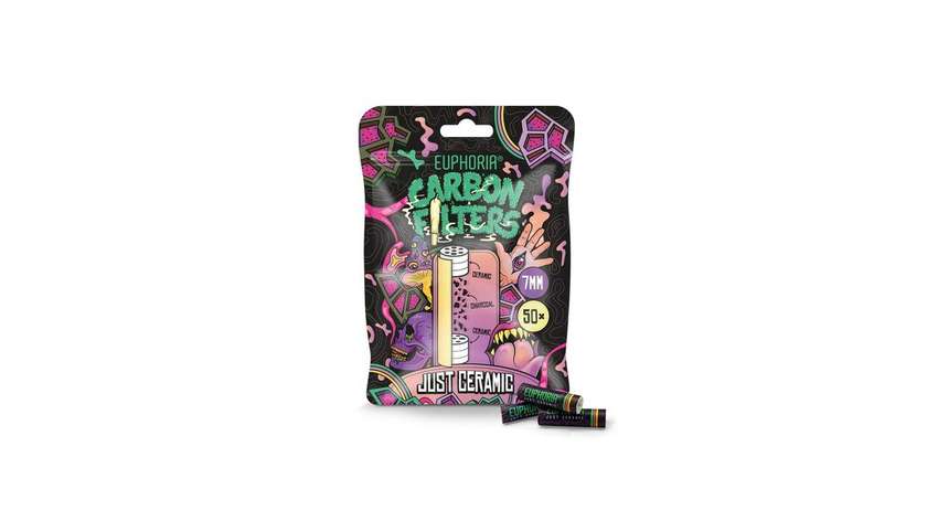 Euphoria Just Ceramic Carbon Filters - 50 pcs