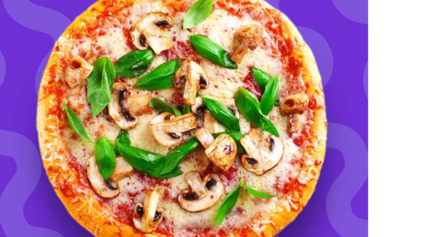 Pizza z pieczarkami 20cm + zupa pomidorowa 500ml