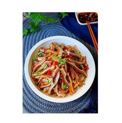 Spicy pig ears salad