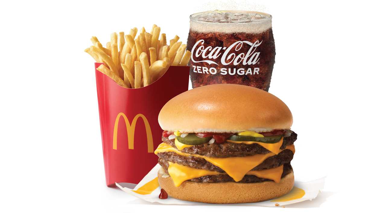 Large Triple Cheeseburger Meal