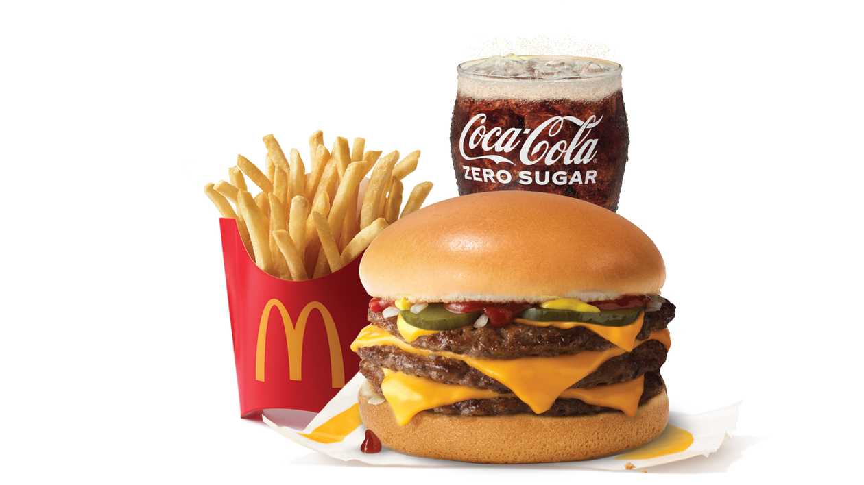 Regular Triple Cheeseburger Meal