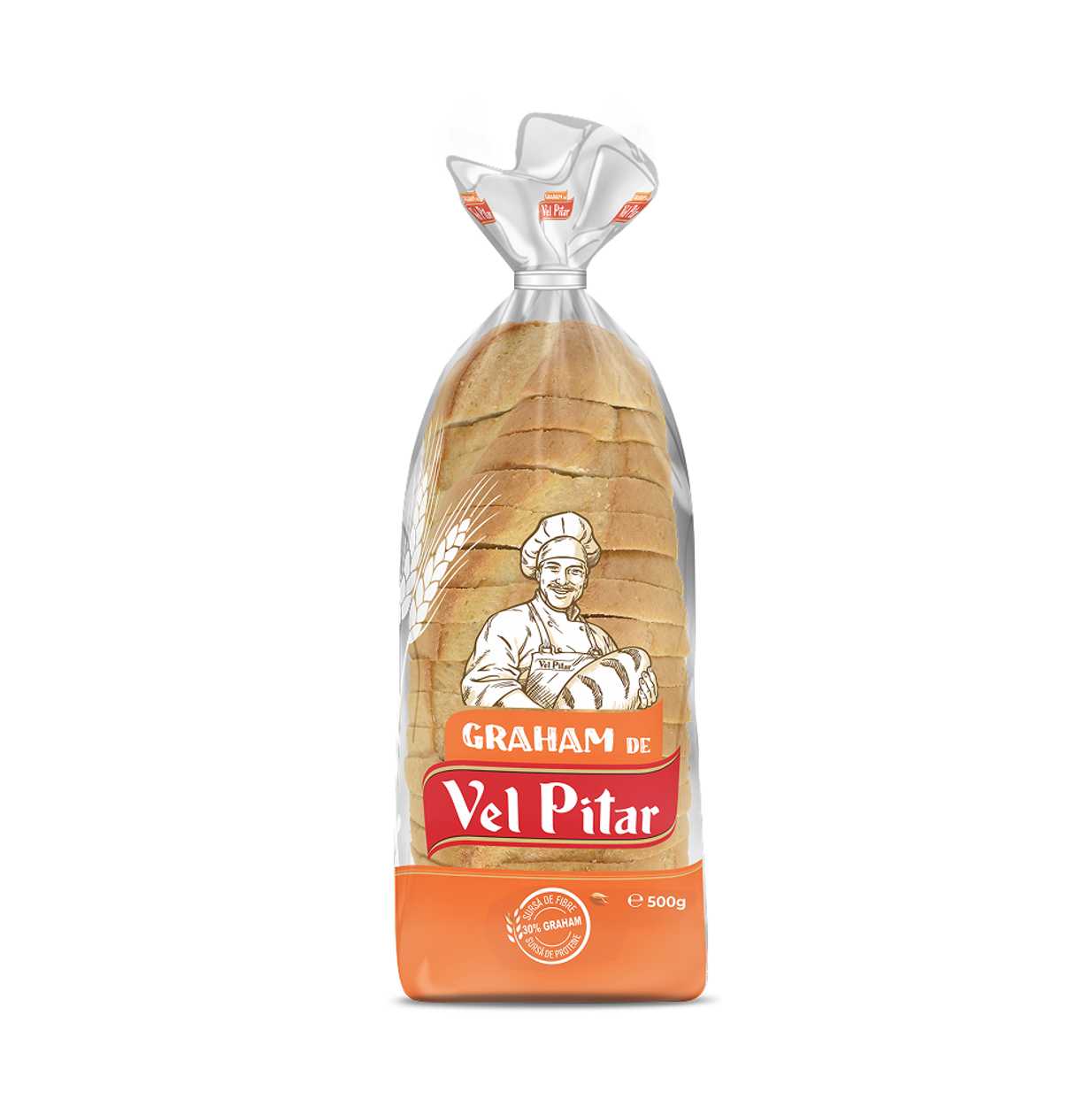 Vel Pitar, Graham Bread Sliced, 500 g (expires soon)