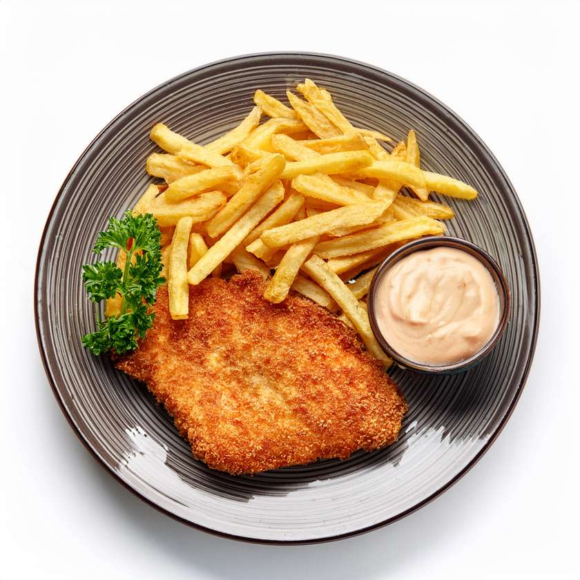 Vepřoví Rízek Hranolky