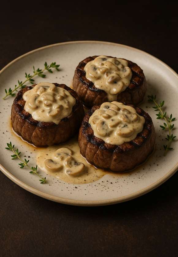 Medallions with Mushroom Sauce
