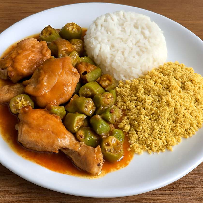 Chicken with Okra
