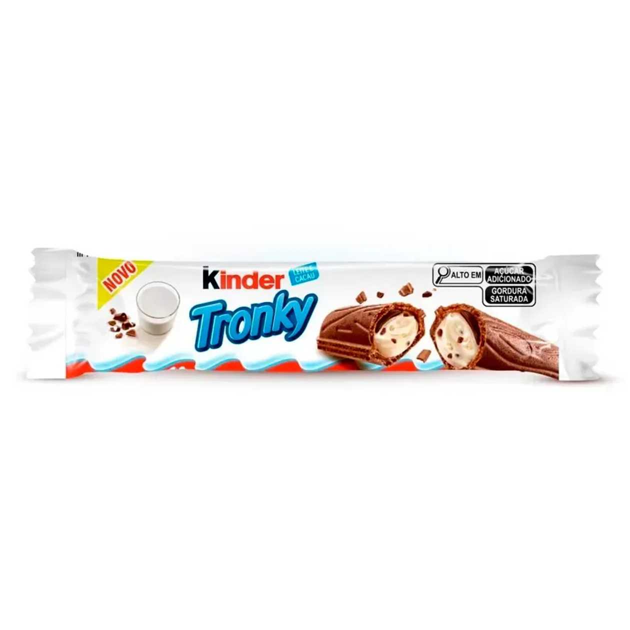 Snack Chocolate e Bolacha Tronky Kinder 1 un