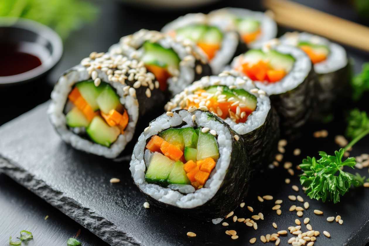 C11 sushi combinado vegetariano (38 peças)