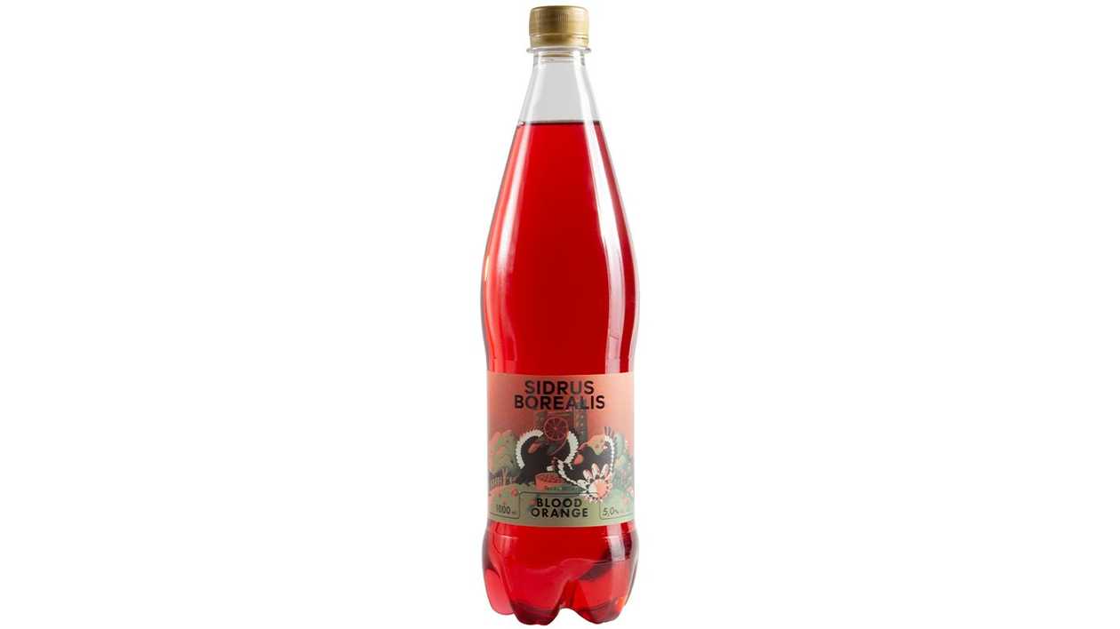 Sidrus Borealis Raudonojo apelsino skonio sidras 1 L 5.0%