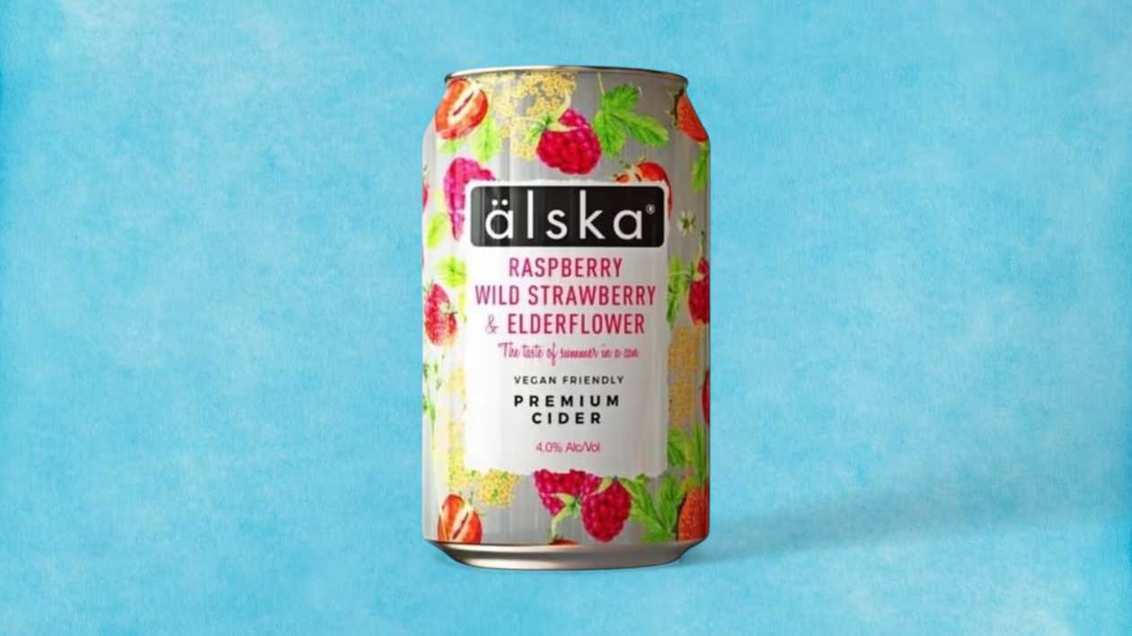 ALSKA Raspberry , Wild Strawberry & Elderflower Cider Can 330ml