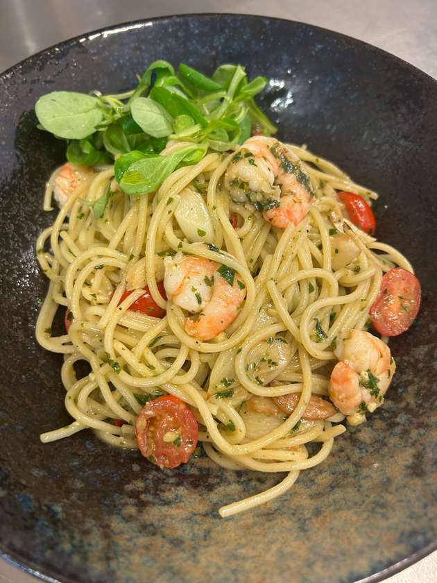 Spaghetti with Prawns