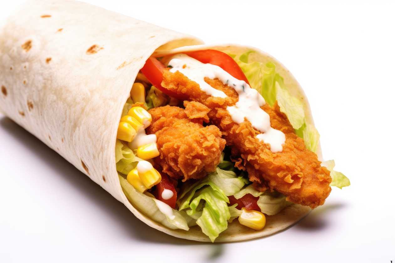 Qurrito with Chicken Strips
