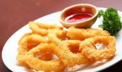 Dry fried squid rings