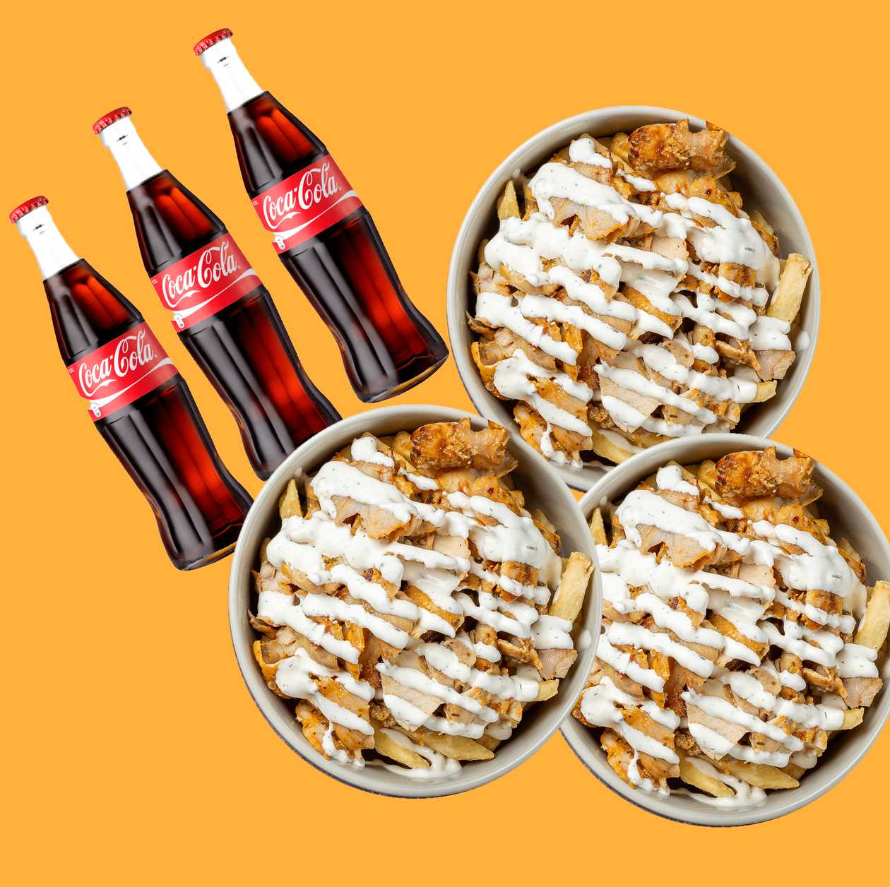 3x Kebab Bowls + 3 Drinks