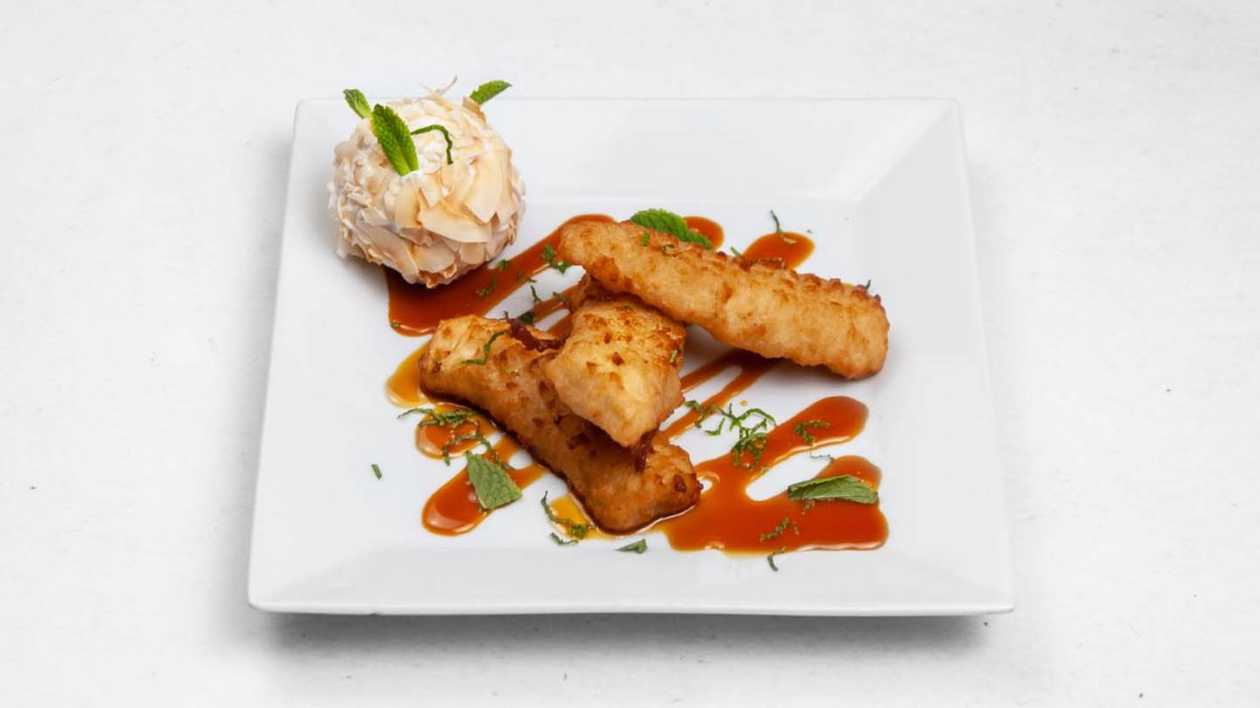 132. Fried Pineapple with Honey