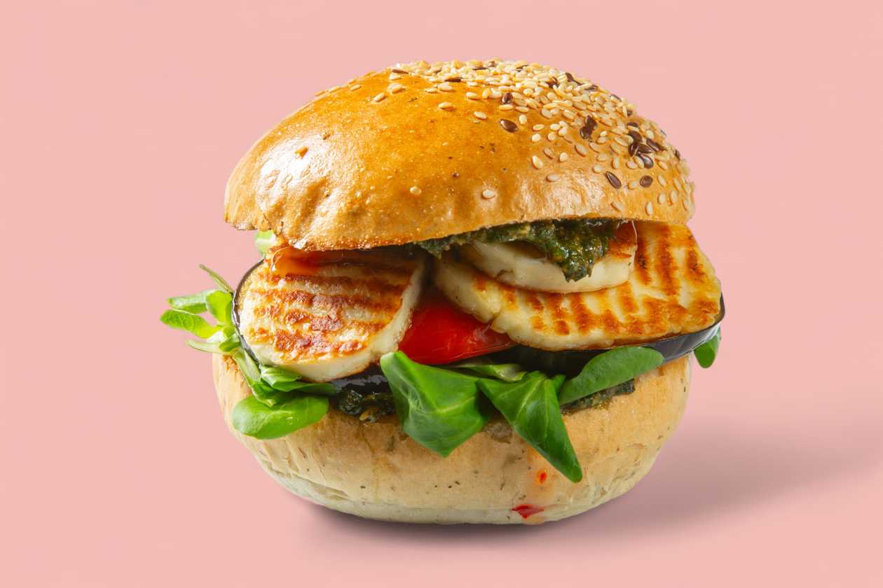 Haloumi burger