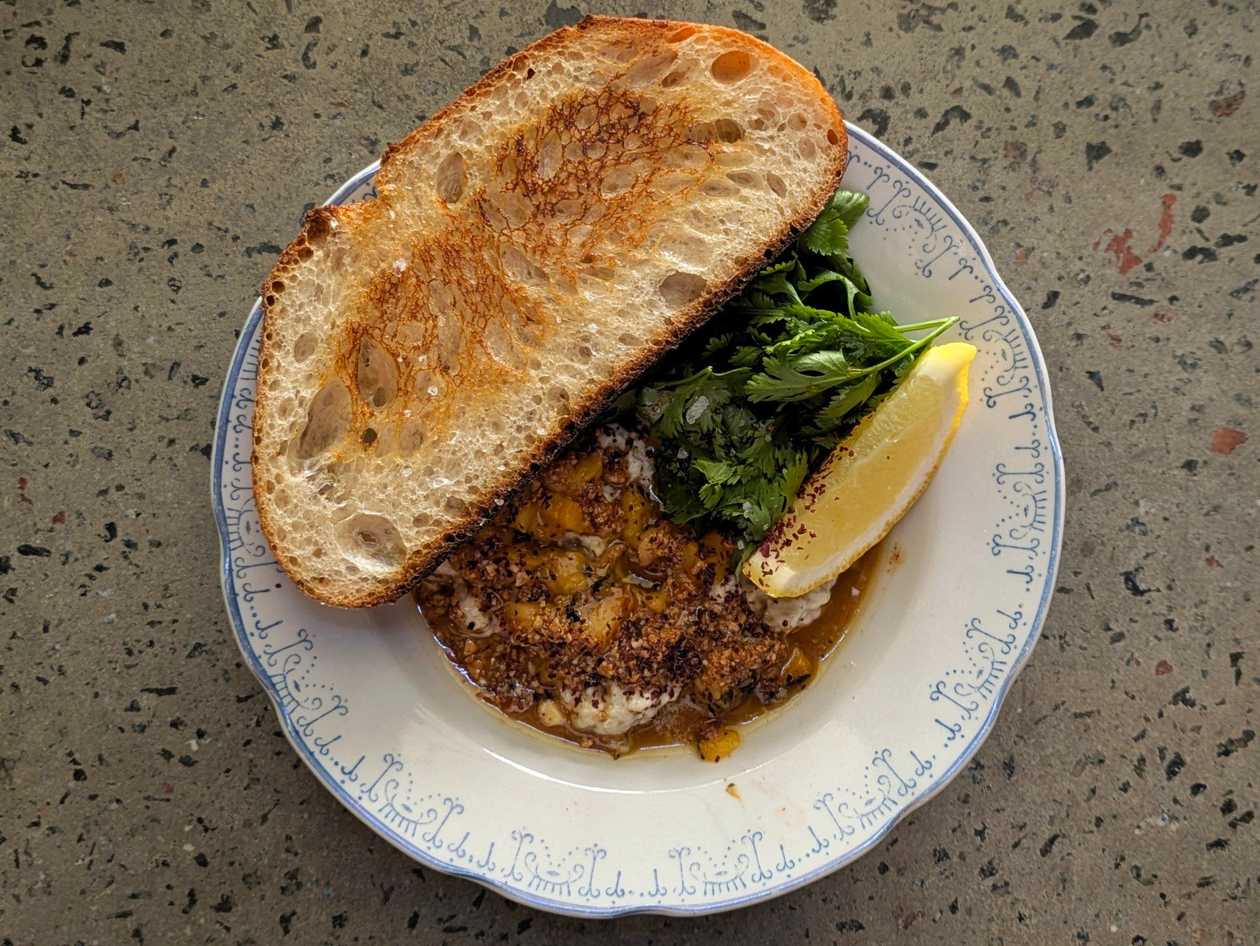 Baba Ghanoush with Roasted Peach
