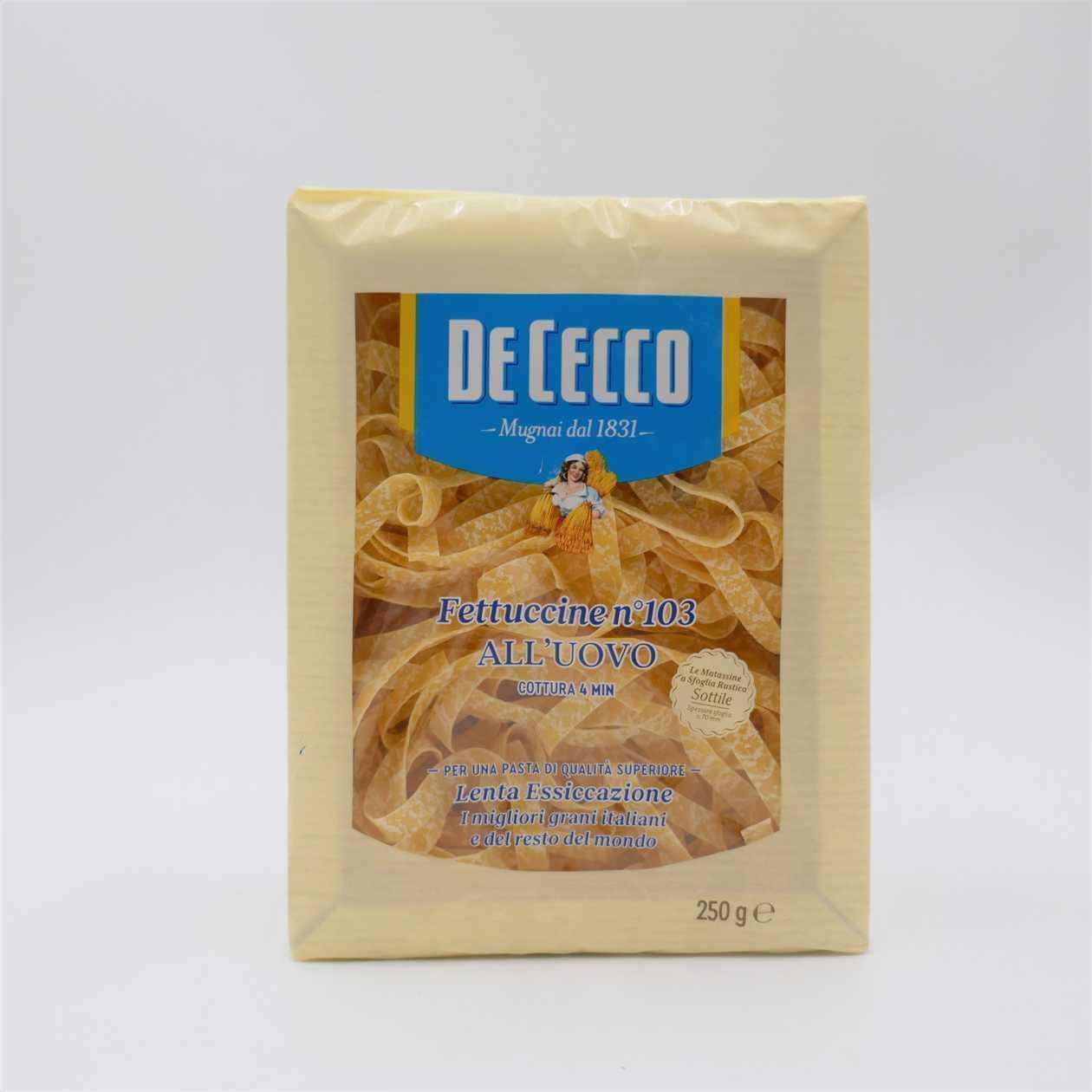 De Cecco-მაკარონი ფეტუჩინი კვერცხით 0.250გრ