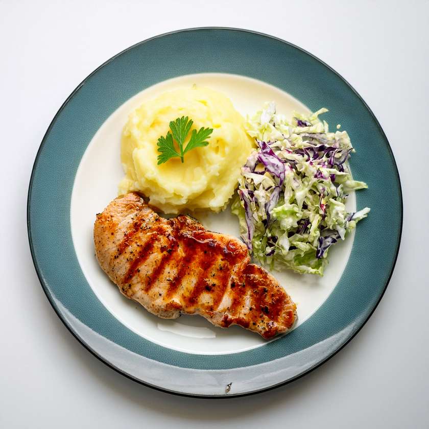 Grilled Chicken Breast with mashed potatoes