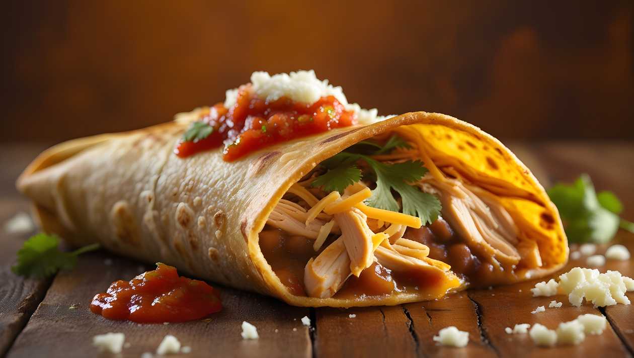 CHIMICHANGA WITH CHICKEN