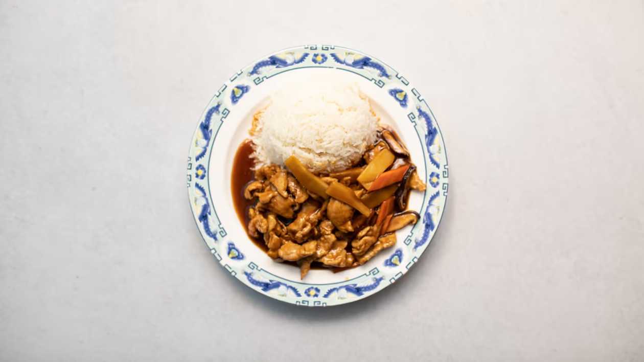 N11. Pork with Bamboo and Mushrooms