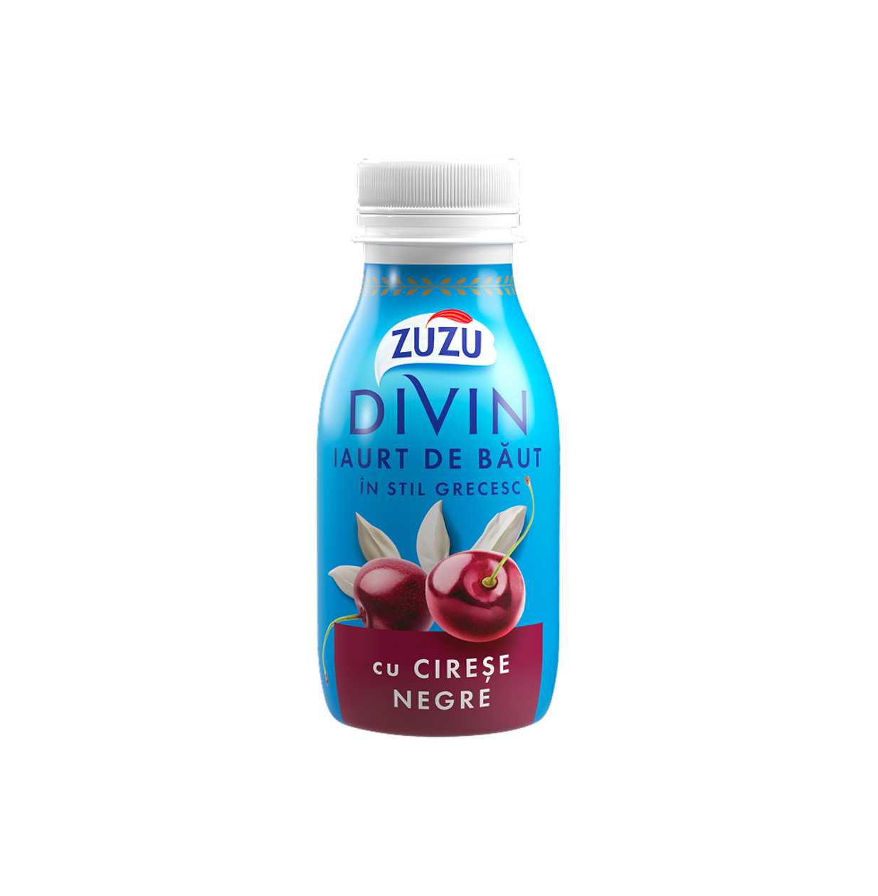 Zuzu Divin, Natural Drinking Yogurt with Cherries, 250 g (expires soon)