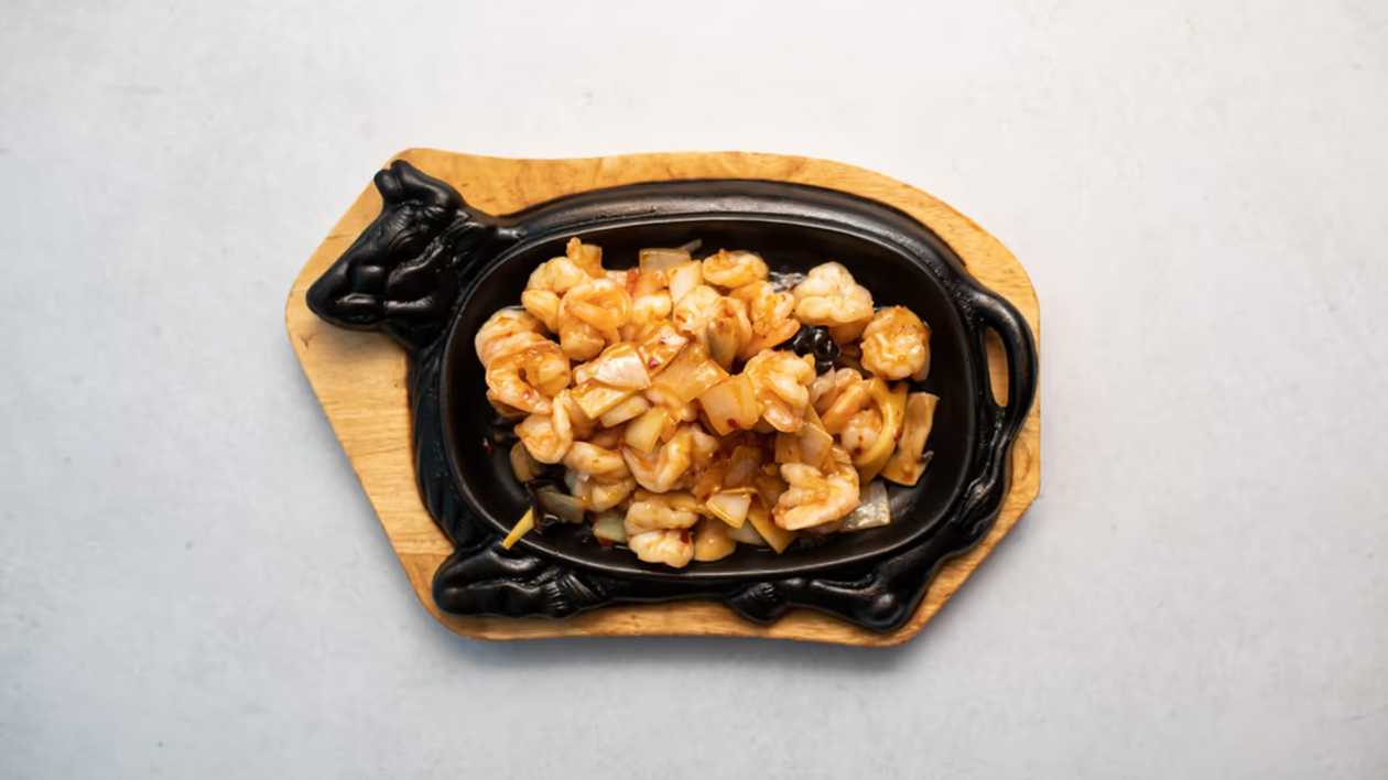 94. Spicy Prawns on a Hot Plate