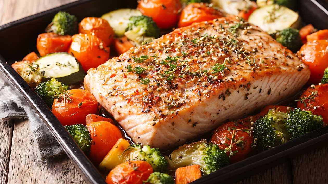 SALAD WITH TUNA FISH STEAK