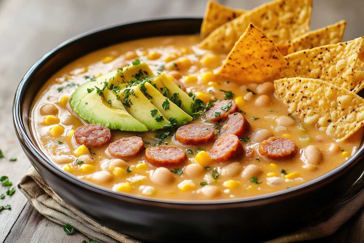 Aztec bean soup