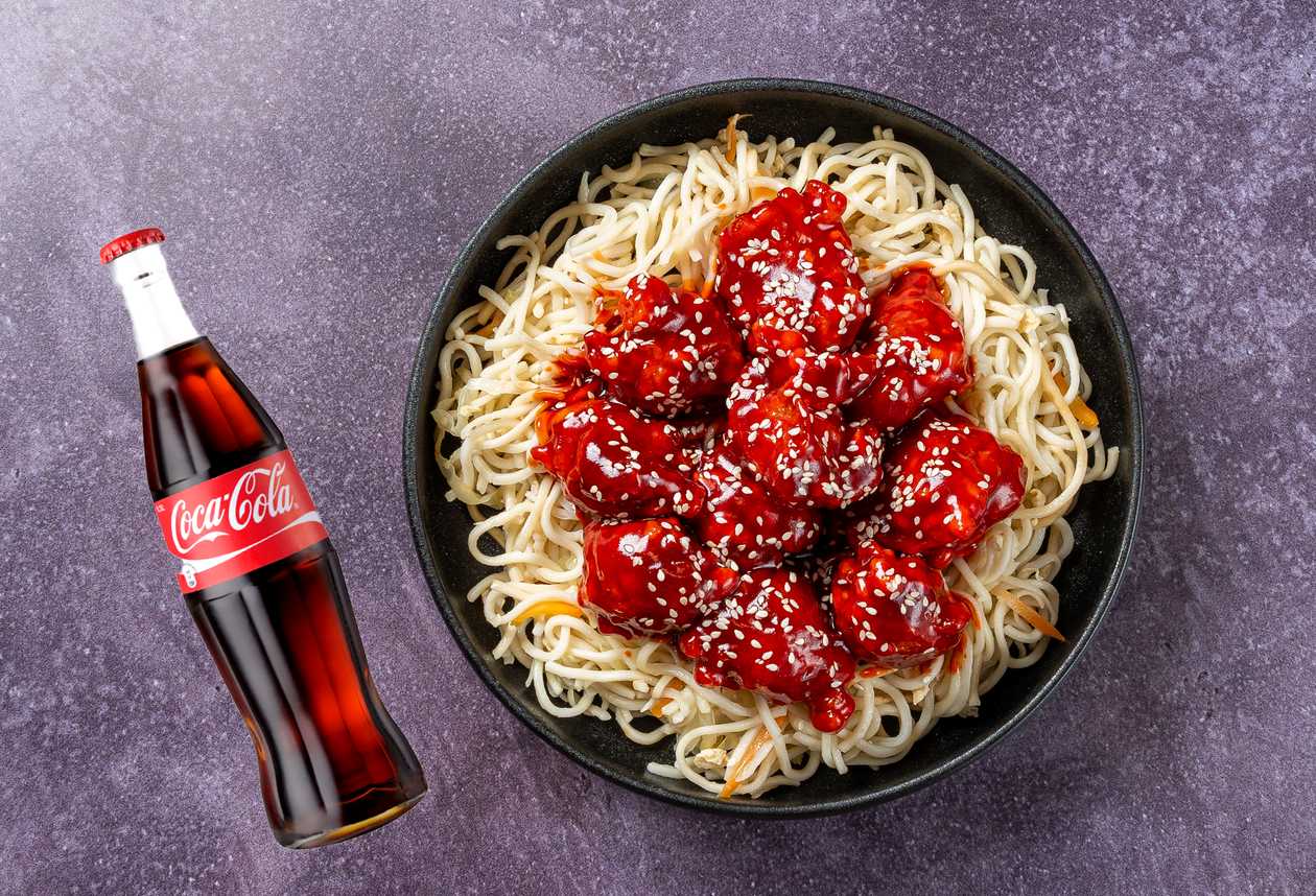 Meekana Wok with Extra Meat + Drink