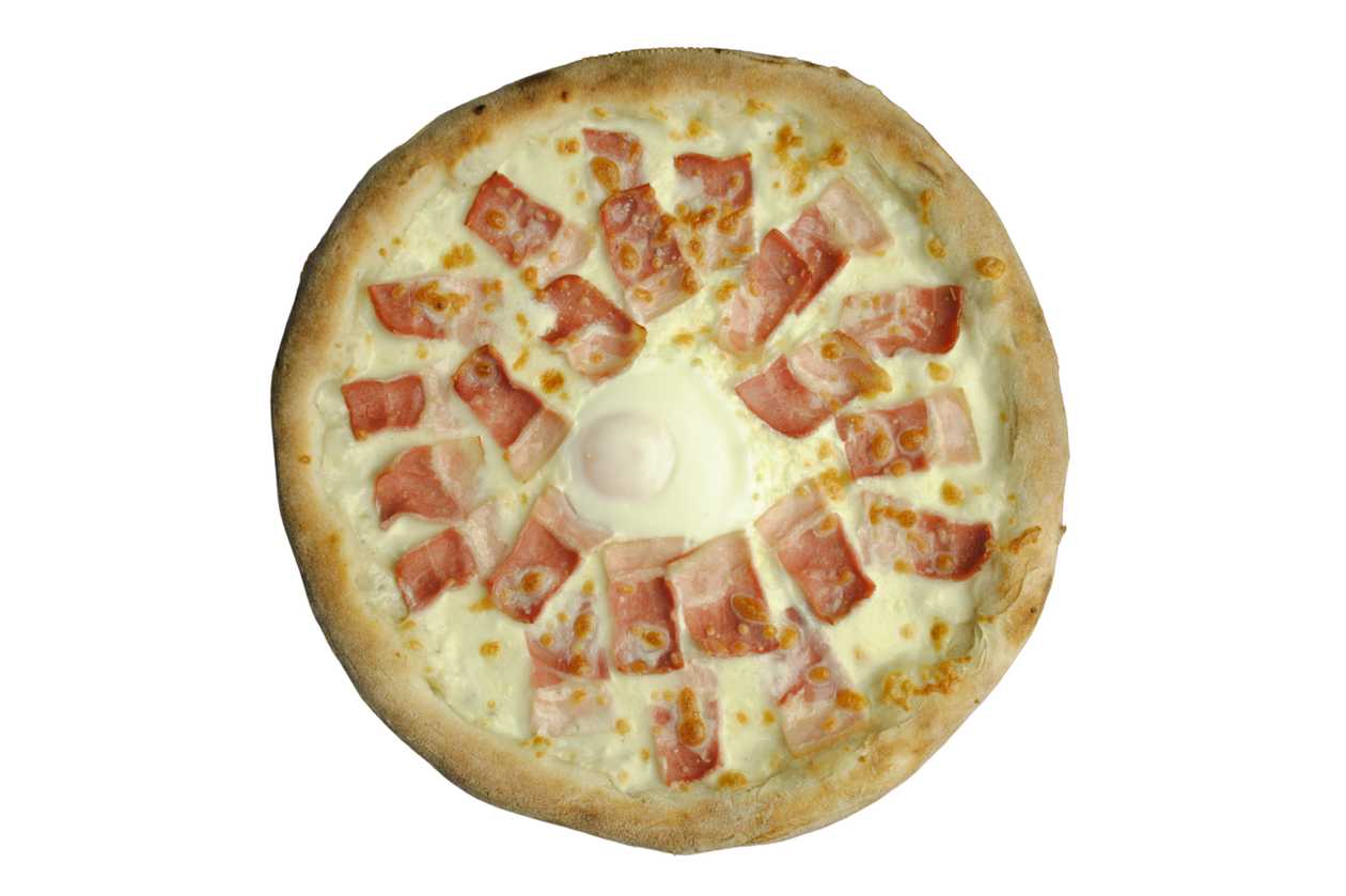 Pizza carbonara