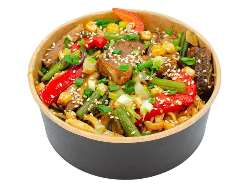 WOK з запеченою телятиною