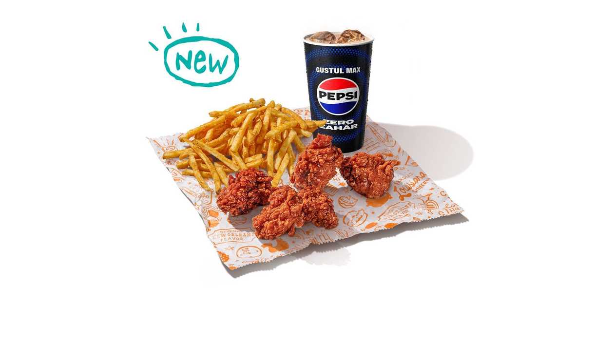 5 pc. Sauced Nuggets Large Meal