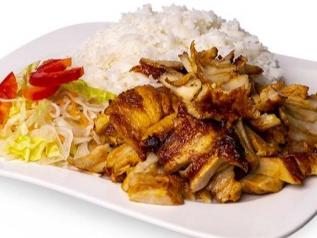 Řecký gyros s dušenou rýží