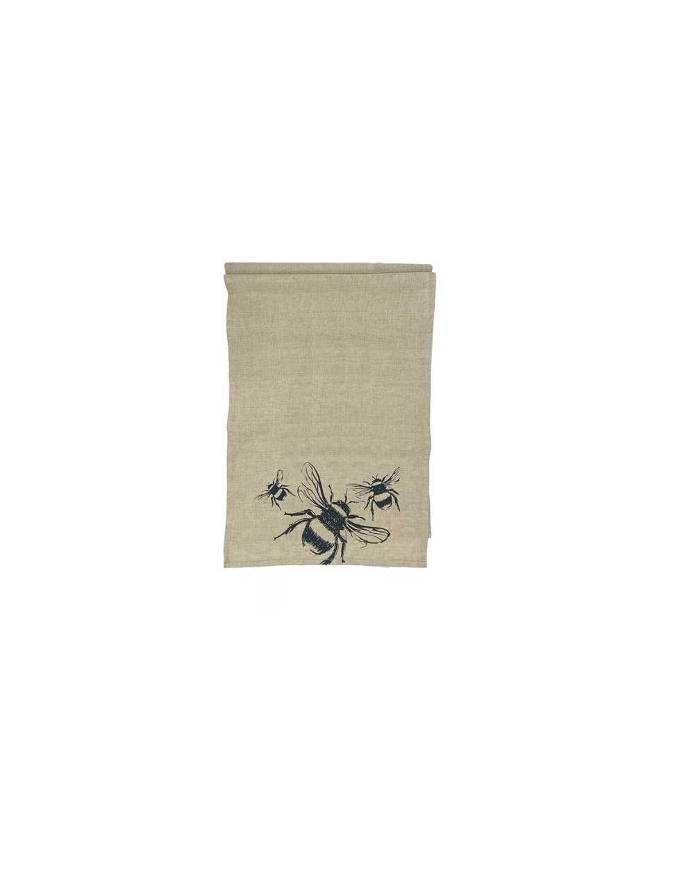 Linen Table Runner Bee