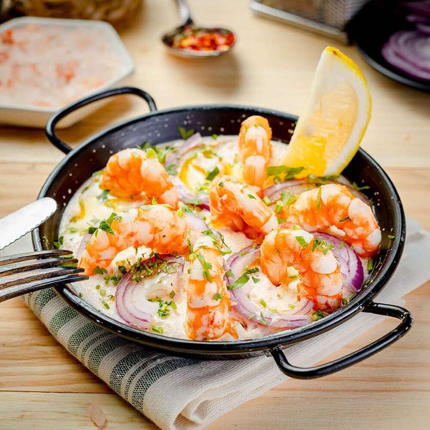 Carp Roe & Shrimp Salad