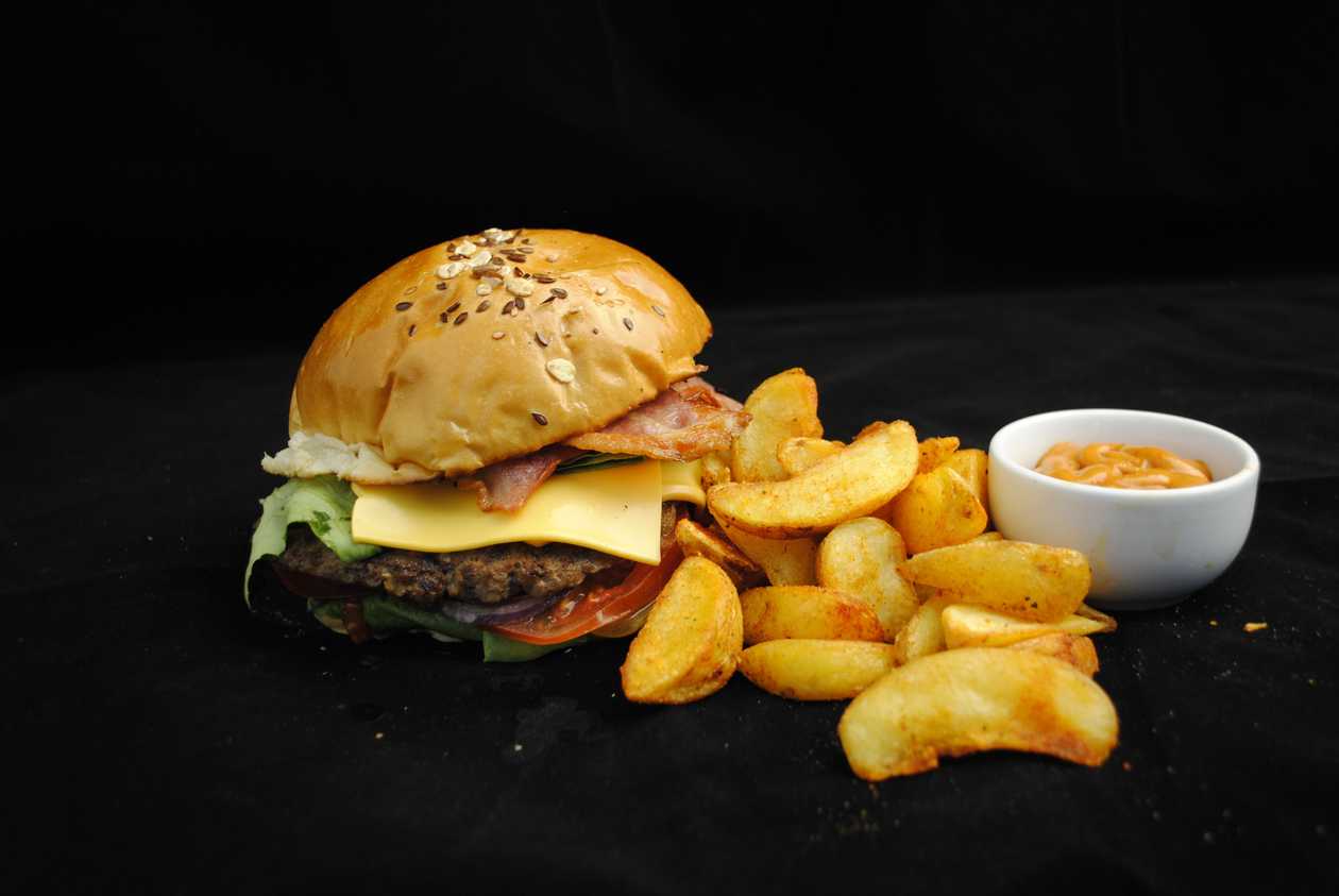 Bacon cheese burger