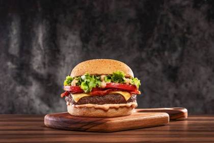 A Delicious Chicken Or Beef Burger