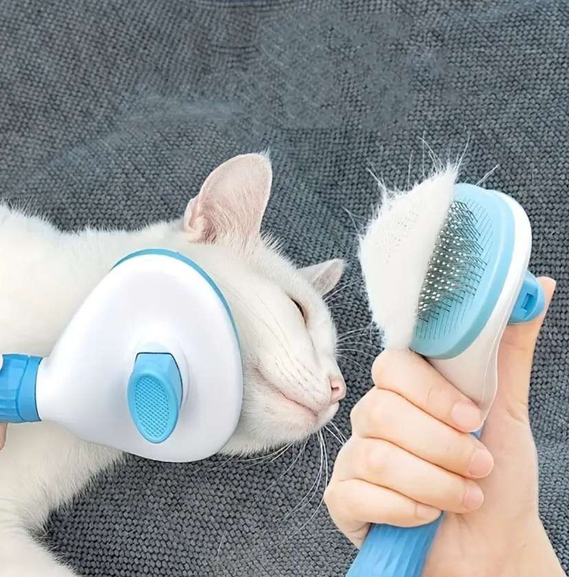 Self-Cleaning Slicker Brush with Scratch-Free Tip for Dogs/Cats