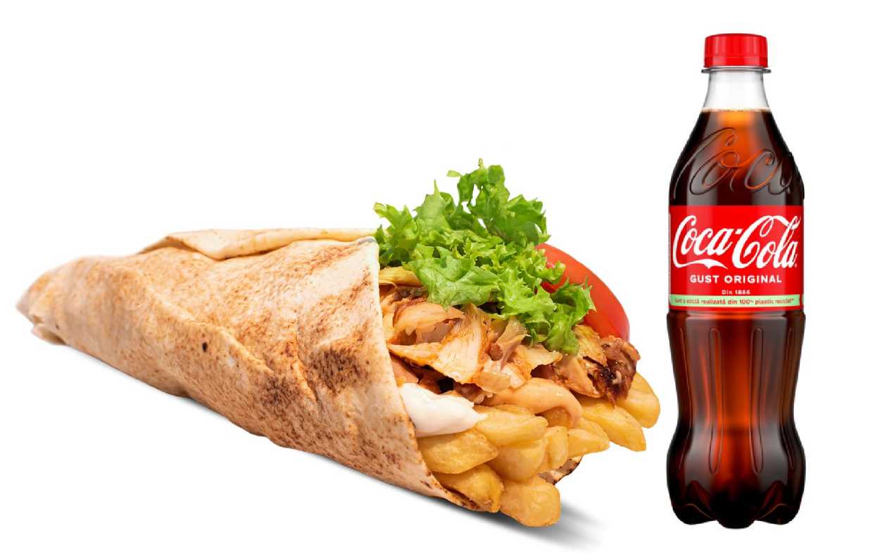 CLASSIC CHICKEN WRAP COMBO + COCA COLA - 500ML