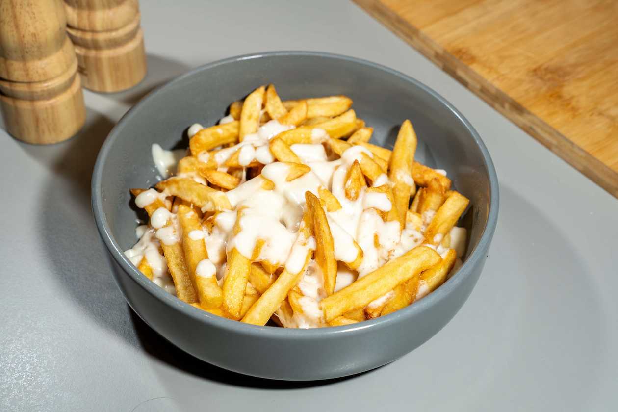 Cartofi prajiti cu mozzarella