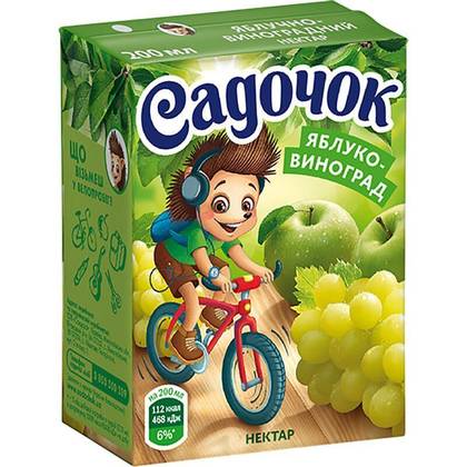 Сік садочок Яблуко-виноград