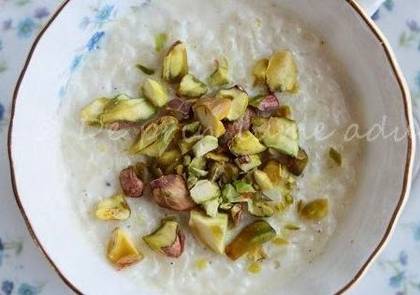 Milk with rice