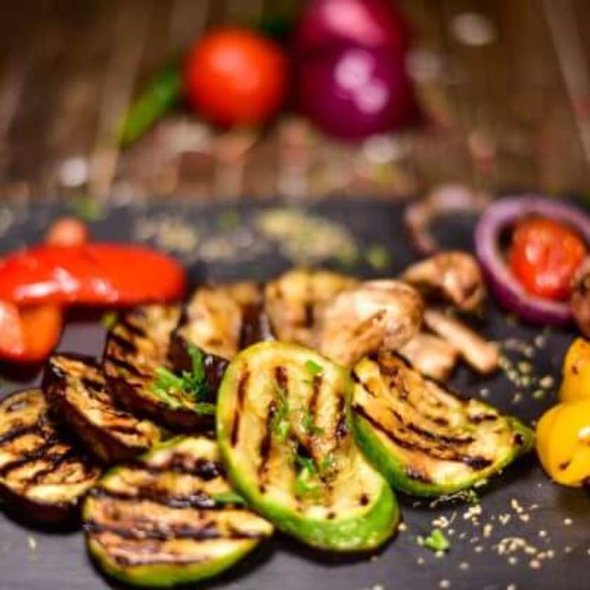 Pan-fried root vegetables