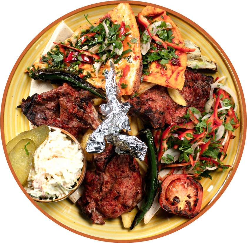Grilled beef chop